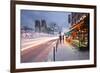 Tourists Stop to Photograph Notre Dame De Paris Cathedral at Dawn, Paris, France, Europe-Julian Elliott-Framed Photographic Print