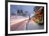 Tourists Stop to Photograph Notre Dame De Paris Cathedral at Dawn, Paris, France, Europe-Julian Elliott-Framed Photographic Print