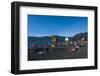 Tourists Sunbathing on the Volcanic Sand Beach on Lago Villarrica, Pucon, Chile, South America-Michael Runkel-Framed Photographic Print