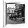 Tourists Take in the Scenery Via Horse-Drawn Carriage on Royal Street in New Orleans-null-Framed Photographic Print