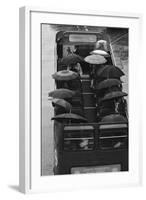 Tourists under Umbrellas on Open Top Bus, 1976-Kent Gavin-Framed Photographic Print