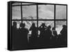 Tourists Viewing the Alps-James Burke-Framed Stretched Canvas