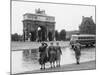 Tourists Viewing the Arc De Triomphe Du Carrousel at the Tuileries Gardens, July 15, 1953-null-Mounted Photo