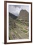 Tourists visit the ruins of the Inca archaeological site of Ollantaytambo near Cusco. Peru, South A-Julio Etchart-Framed Photographic Print