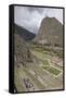 Tourists visit the ruins of the Inca archaeological site of Ollantaytambo near Cusco. Peru, South A-Julio Etchart-Framed Stretched Canvas