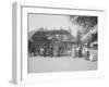 Tourists Visiting Central Park Menagerie-null-Framed Premium Photographic Print