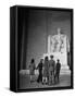 Tourists Visiting Lincoln Memorial-Thomas D^ Mcavoy-Framed Stretched Canvas