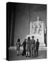 Tourists Visiting Lincoln Memorial-Thomas D^ Mcavoy-Stretched Canvas
