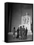 Tourists Visiting Lincoln Memorial-Thomas D^ Mcavoy-Framed Stretched Canvas