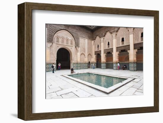 Tourists Visiting Medersa Ben Youssef-Matthew Williams-Ellis-Framed Photographic Print