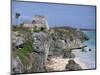 Tourists Visiting the Mayan Ruins of Tulum, Yucatan Peninsula, Mexico, North America-Miller John-Mounted Photographic Print