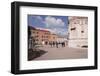 Tourists Walking by the Basilica Notre Dame De Fourviere, Lyon, Rhone-Alpes, France, Europe-Julian Elliott-Framed Photographic Print