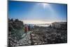 Tourists walking down from top of El Teide volcano, Tenerife, Canary Islands-Toms Auzins-Mounted Photographic Print