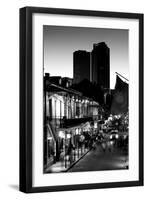 Tourists walking in the street, Bourbon Street, French Quarter, New Orleans, Louisiana, USA-null-Framed Photographic Print