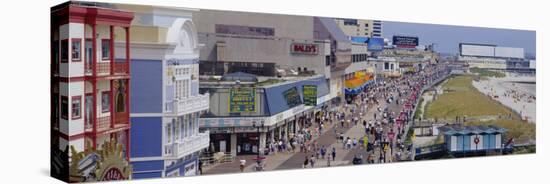 Tourists Walking on a Road, Atlantic City, New Jersey, USA-null-Stretched Canvas