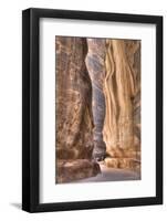 Tourists Walking Through the Siq, Petra, Jordan, Middle East-Richard Maschmeyer-Framed Photographic Print