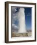 Tourists Watch Strokkur Geyser Erupting, Geysir, Iceland-Don Grall-Framed Photographic Print