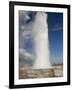 Tourists Watch Strokkur Geyser Erupting, Geysir, Iceland-Don Grall-Framed Photographic Print