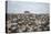 Tourists Watching Large Herd of Wildebeest and Zebras at the Serengeti National Park, Tanzania, Afr-Life on White-Stretched Canvas