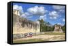 Tourists with Guide, the Grand Ball Courrt (Gran Juego De Pelota), Chichen Itza-Richard Maschmeyer-Framed Stretched Canvas