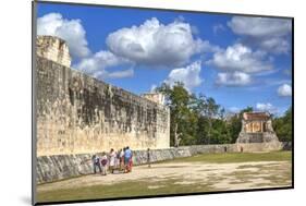 Tourists with Guide, the Grand Ball Courrt (Gran Juego De Pelota), Chichen Itza-Richard Maschmeyer-Mounted Photographic Print