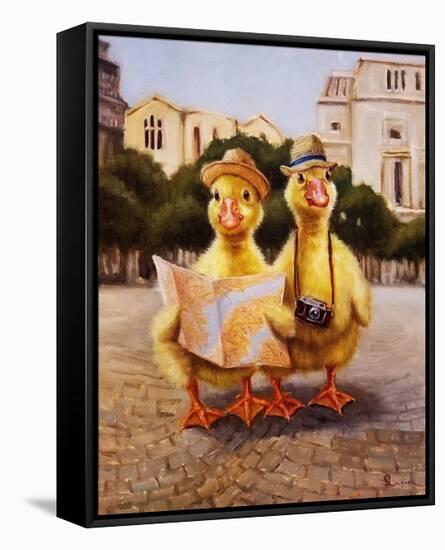 Tourists-Lucia Heffernan-Framed Stretched Canvas