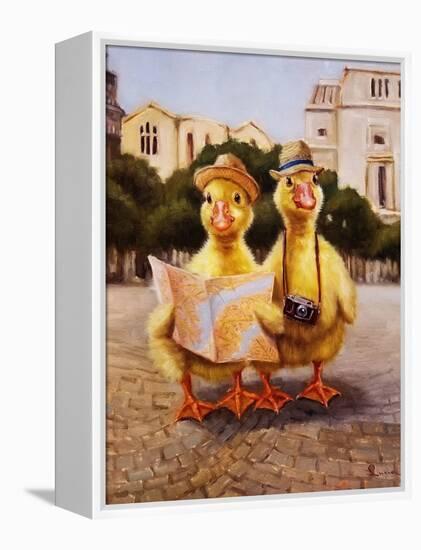 Tourists-Lucia Heffernan-Framed Stretched Canvas