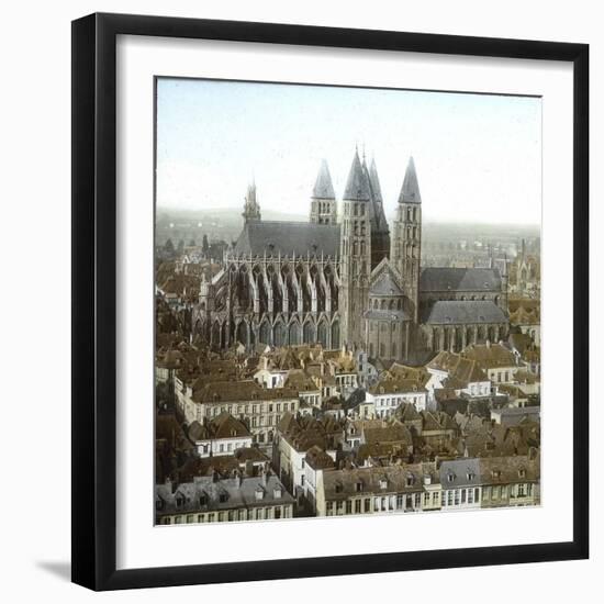 Tournai (Belgium), Panorama, 1880-1885-Leon, Levy et Fils-Framed Photographic Print