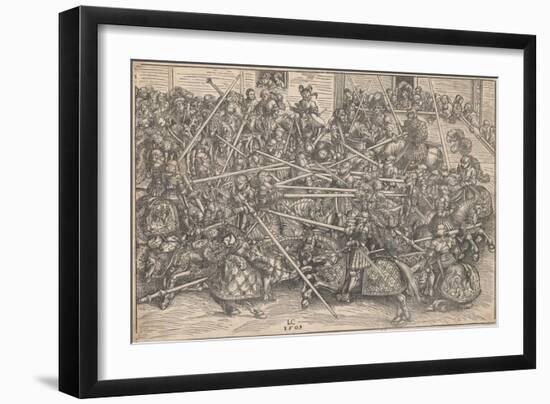 Tournament, 1509-Lucas Cranach the Elder-Framed Giclee Print