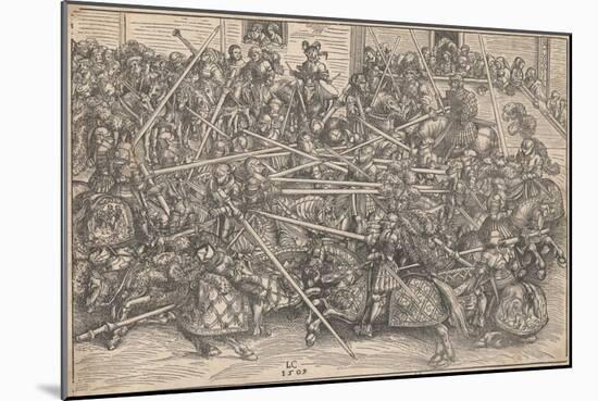 Tournament, 1509-Lucas Cranach the Elder-Mounted Giclee Print