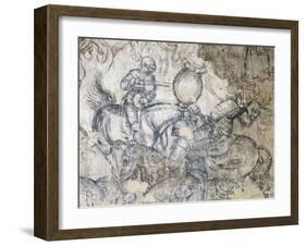 Tournament, Battle of Louvezerp-Antonio Pisano-Framed Giclee Print