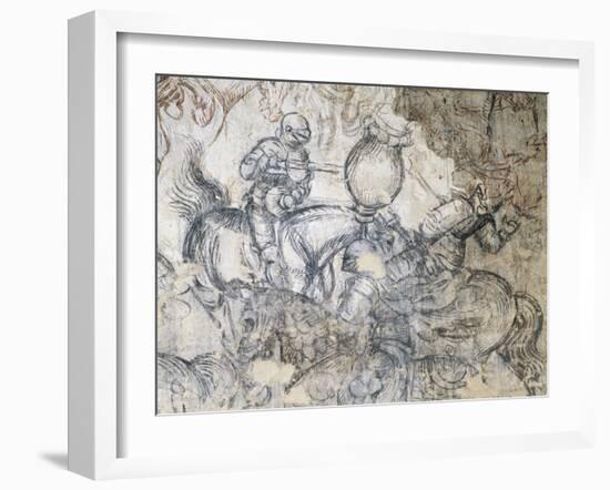 Tournament, Battle of Louvezerp-Antonio Pisano-Framed Giclee Print