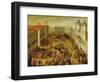 Tournament in Piazza Castello in Honour of the Wedding of Victor Amadeus I and Christine of France-Antonio Tempesta-Framed Premium Giclee Print