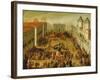 Tournament in Piazza Castello in Honour of the Wedding of Victor Amadeus I and Christine of France-Antonio Tempesta-Framed Giclee Print