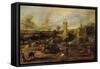 Tournament Near the Moat of the Castle of Steen-Peter Paul Rubens-Framed Stretched Canvas