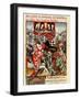 Tournament of Knights of Round Table, 15th century French Manuscript-null-Framed Giclee Print