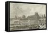 Tournay on the Seine During the July Fetes-Eugene-Louis Lami-Framed Stretched Canvas
