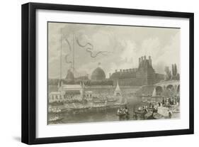 Tournay on the Seine During the July Fetes-Eugene-Louis Lami-Framed Giclee Print