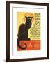 Tournee Du Chat Noir, 1896 - The Black Cat Cabaret-Théophile Alexandre Steinlen-Framed Art Print