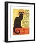 Tournee Du Chat Noir, 1896 - The Black Cat Cabaret-Théophile Alexandre Steinlen-Framed Art Print