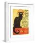 Tournee Du Chat Noir, 1896 - The Black Cat Cabaret-Théophile Alexandre Steinlen-Framed Art Print