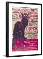 Tournee Du Chat Noir, 1896 - The Black Cat Cabaret-Théophile Alexandre Steinlen-Framed Giclee Print