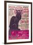 Tournee Du Chat Noir, 1896 - The Black Cat Cabaret-Théophile Alexandre Steinlen-Framed Premium Giclee Print