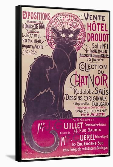 Tournee Du Chat Noir, 1896 - The Black Cat Cabaret-Théophile Alexandre Steinlen-Framed Stretched Canvas