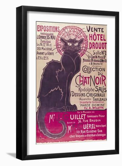 Tournee Du Chat Noir, 1896 - The Black Cat Cabaret-Théophile Alexandre Steinlen-Framed Giclee Print