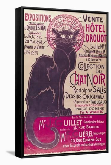 Tournee Du Chat Noir, 1896 - The Black Cat Cabaret-Théophile Alexandre Steinlen-Framed Stretched Canvas