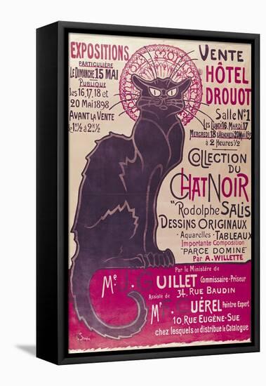 Tournee Du Chat Noir, 1896 - The Black Cat Cabaret-Théophile Alexandre Steinlen-Framed Stretched Canvas