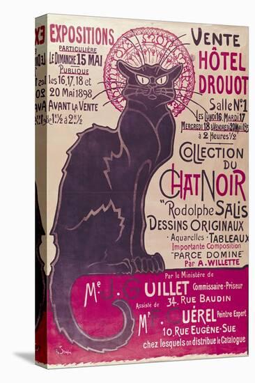 Tournee Du Chat Noir, 1896 - The Black Cat Cabaret-Théophile Alexandre Steinlen-Stretched Canvas