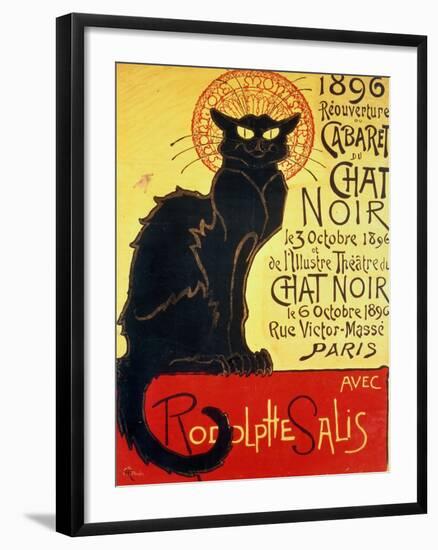 Tournee Du Chat Noir, 1896 - The Black Cat Cabaret-Théophile Alexandre Steinlen-Framed Giclee Print