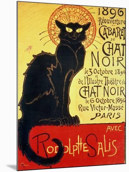 Tournee Du Chat Noir, 1896 - The Black Cat Cabaret-Théophile Alexandre Steinlen-Mounted Giclee Print